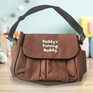 Precious Cargo Diaper Bag Daddy's Fishing‎ Buddy Shoulder Bag Brown